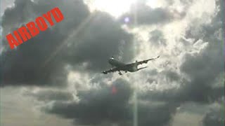 Air Canada Airbus A340 landing Hong Kong Kai Tak Airport 香港 啟德機場 Kowloon City Mall [upl. by Ahsiekat]