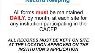 CACFP Meal Pattern Requirements Training FY21 [upl. by Sundberg200]