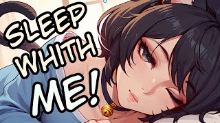 3DIO ASMR Catgirl Girlfriend Waits For YOU To Get Home Sleeping Sounds  PURRING [upl. by Etana]