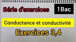 conductance et conductivité série dexercices 1Bac الأولى بكالوريا علوم [upl. by Tacy217]