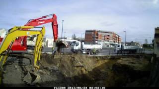 Timelapse construction maison étape 1 terrassement Partie 1 [upl. by Halas]