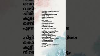 Kiliye song lyrics malayalamsonglyrics armmovie armsongs song [upl. by Enortna]