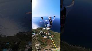 Installing The World’s Longest Slackline 🤯 [upl. by Edualc]