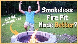 Can the Smokeless Fire Pit Be Made Better Part 2 of How To Build a Smokeless Fire Pit [upl. by Yror]