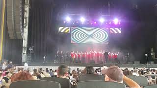 Yeshiva boys choir Song Chol Hamoed Spectacular Summer Stage at Coney Island [upl. by Valer]