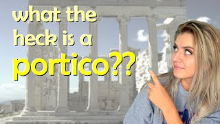 what is a PORTICO Architecture Porticos definition and example  Ancient Greek and Roman porticos [upl. by Maegan]