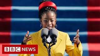 Biden inauguration poet Amanda Gorman Poetry is a weapon  BBC News [upl. by Ekralc]