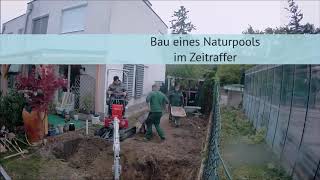 Naturpoolbau im Zeitraffer [upl. by Poock]