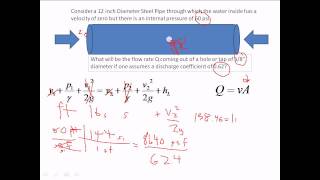 Bernoullis equation example [upl. by Farah]