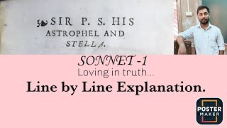 Sonnet1 from Astrophel and Stella by Sir Philip Sidney Loving in truthLine by Line Explanation [upl. by Uhsoj668]