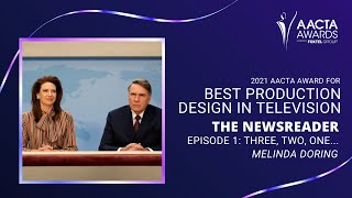 Melinda Doring The Newsreader wins Best Production Design in Television  2021 AACTA Awards [upl. by Anazus229]