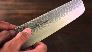 Sakai Takayuki 33 Layered Damascus VG10 Nakiri Knife [upl. by Ecarg]