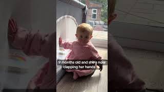 Cute baby clapping hands 🥳Happy Babies Kidz View 💕 happybabieskidzview [upl. by Rehm]