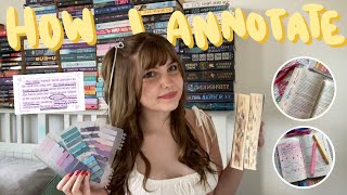 how i annotate my books 🌙 physical books amp digitally simple amp easy aesthetic beginner friendly [upl. by Pantia478]