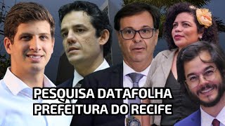 Pesquisa eleitoral Datafolha revela quem lidera corrida eleitoral à Prefeitura do Recife [upl. by Atinehc]