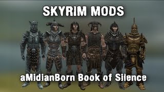 Skyrim Mod aMidianBorn Book of Silence  Armours [upl. by Norred]