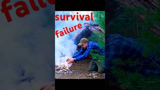 Shelter for survival in a coniferous forest bushcraft camping woodworking adventure shorts [upl. by Irual405]