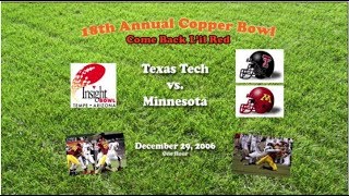 2006 Copper Bowl Texas Tech v Minnesota One Hour [upl. by Galatia]