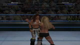 Melina vs Torrie Wilson  WWE SmackDown vs Raw 2008 [upl. by Marla]