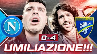 🤬 UMILIAZIONE TOTALE NAPOLI 04 FROSINONE  LIVE REACTION NAPOLETANI AL MARADONA HD [upl. by Nayb]