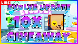 🔴LIVE  10x HUGE Giveaway In PET SIM 99 Evolve UPDATE Pet Simulator 99 Roblox [upl. by Yur]