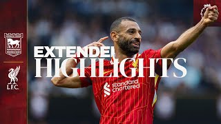 Extended Highlights Ipswich Town 02 Liverpool  Jota amp Salah start Slot era with a win [upl. by Anavlys14]