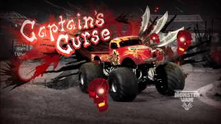 Monster Jam  Monster Jam Path of Destruction  Captains Curse Monster Truck Highlights [upl. by Ayisan354]