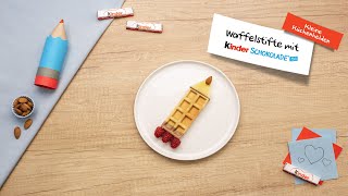 Waffelstifte mit kinder Schokolade [upl. by Noah]