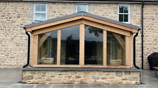 Stunning transformation Rustic Farmhouse gets stunning Oak and Glass Extension carpentry [upl. by Sumedocin]