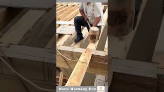 The Process Of Putting Up A Wooden Structure [upl. by Botti908]