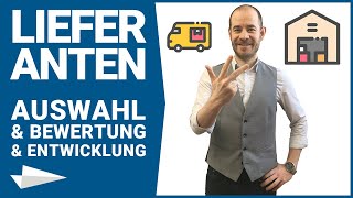 Beschaffung Teil 5 Wie funktioniert Lieferantenauswahl Lieferantenbewertung und entwicklung [upl. by Rothberg]