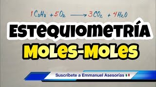 ESTEQUIOMETRÍA MolMol bien fácil [upl. by Obau312]