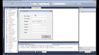 How to create form VB NET and save data into SqlServer database [upl. by Terrie]