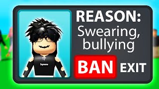 BANNING TOXIC ROBLOX PLAYERS [upl. by Ellatsyrc474]