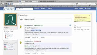 Edmodo Student Tutorial [upl. by Simdars]