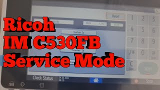 How to Enter Service Mode for Ricoh IM C530FB Printer Maintenance [upl. by Notnef]