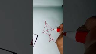 How to make kite 🪁 by using 7youtubeshort shortsfeed art please like 10kviews [upl. by Damicke351]