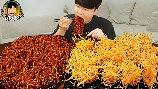 ASMR MUKBANG 직접 만든 양념 치킨먹방 튀김만두 짜파게티 레시피 amp 먹방 FRIED CHICKEN AND BLACK BEAN NOODLES EATING SOUND [upl. by Fagin147]