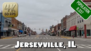 Passing Through Small Town Jerseyville IL in 4k Video [upl. by Nothgierc]