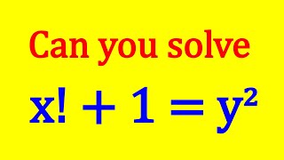 Brocards Problem  A Factorial Equation [upl. by Amalee]