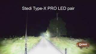 Stedi Type X PRO LED driving lights  Allan Whiting  January 2019 [upl. by Aihsyt774]