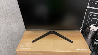 Samsung 24” inch Flat LED Essential Monitor T35F Unboxing LF24T350FHEXXM [upl. by Nabala149]