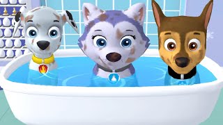 Paw Patrol A Day in Adventure Bay VS Adventure On A Roll  Pups Daily Life  Fun Pet Kids Games [upl. by Massiw]