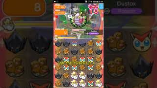 Pokemon Shuffle Mobile UX Stage 584 Dustox『ポケとる スマホ版』 [upl. by Yeslek]