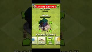 Upgrading pet house cocclashofclans shortfeed viralshorts [upl. by Bouton320]