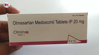 Olmin 20 Tablet  Olmesartan Medoxomil Tablet  Olmin 20mg Tablet Uses Benefits Dosage Review [upl. by Ecirahs658]