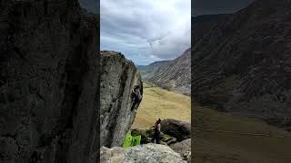 Red sky wall f6C  Ogwen Valley [upl. by Ardeahp890]