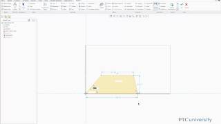 Adding Dimensions to a Sketch in Creo Parametric 20 [upl. by Laws]