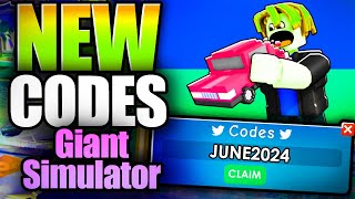 Giant Simulator CODES  ROBLOX 2024 [upl. by Eiro]