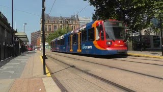 Sheffield Supertram City Centre University Leppings Lane Plus Tram Ride [upl. by Nika]